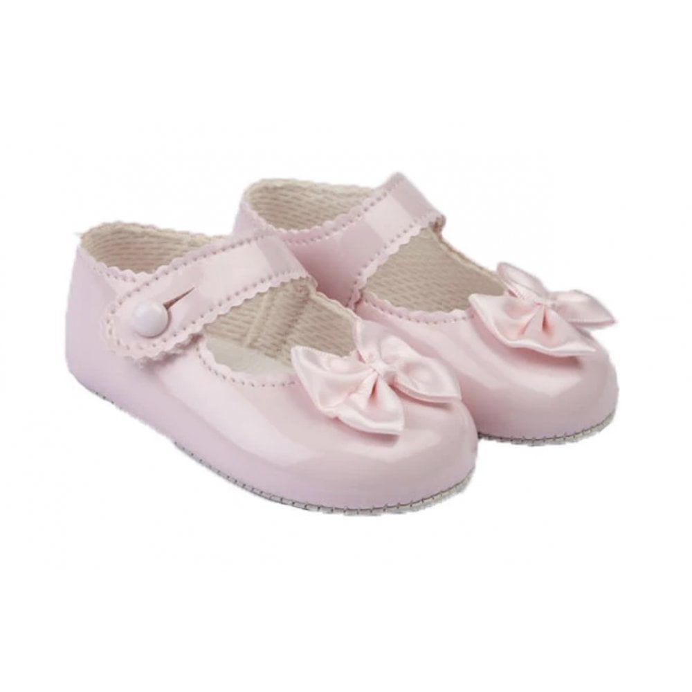 Bay Pod Pram Shoes Pink Bow