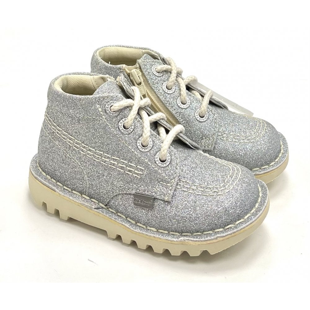 Kick Hi Cosmic Silver Glitter Boot