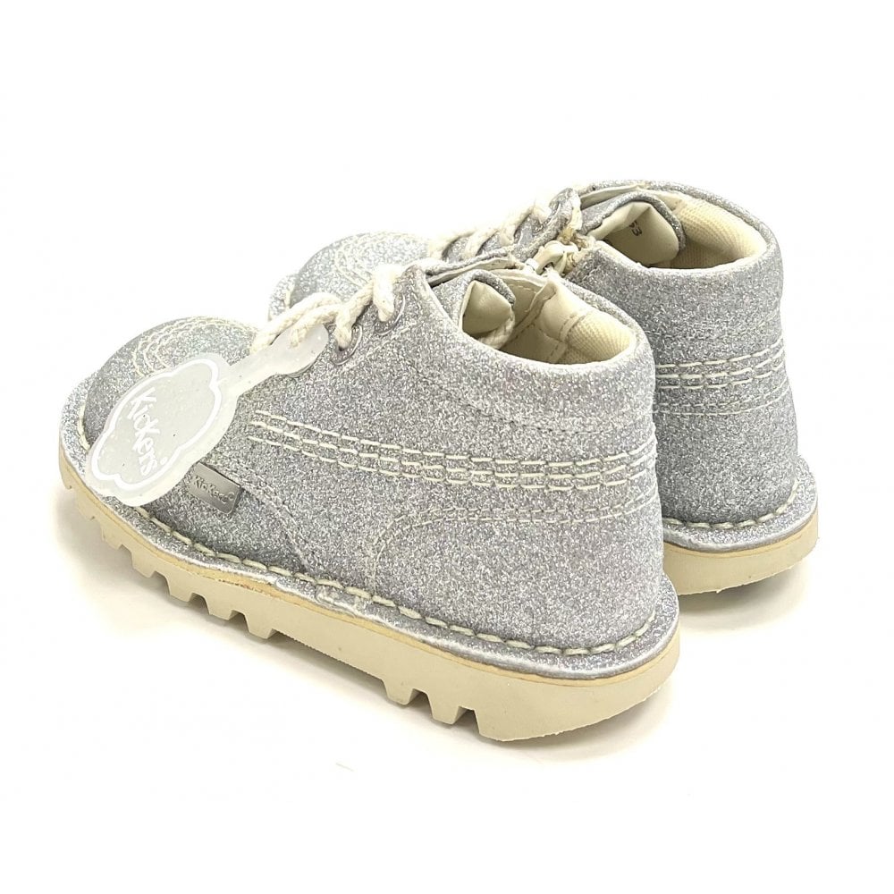 Kick Hi Cosmic Silver Glitter Boot