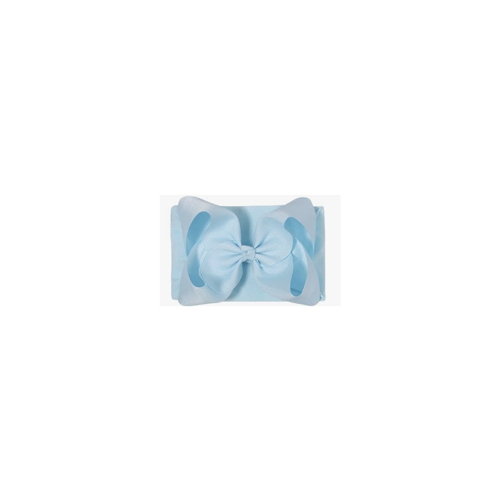 Large Bow Baby Headband Baby Blue