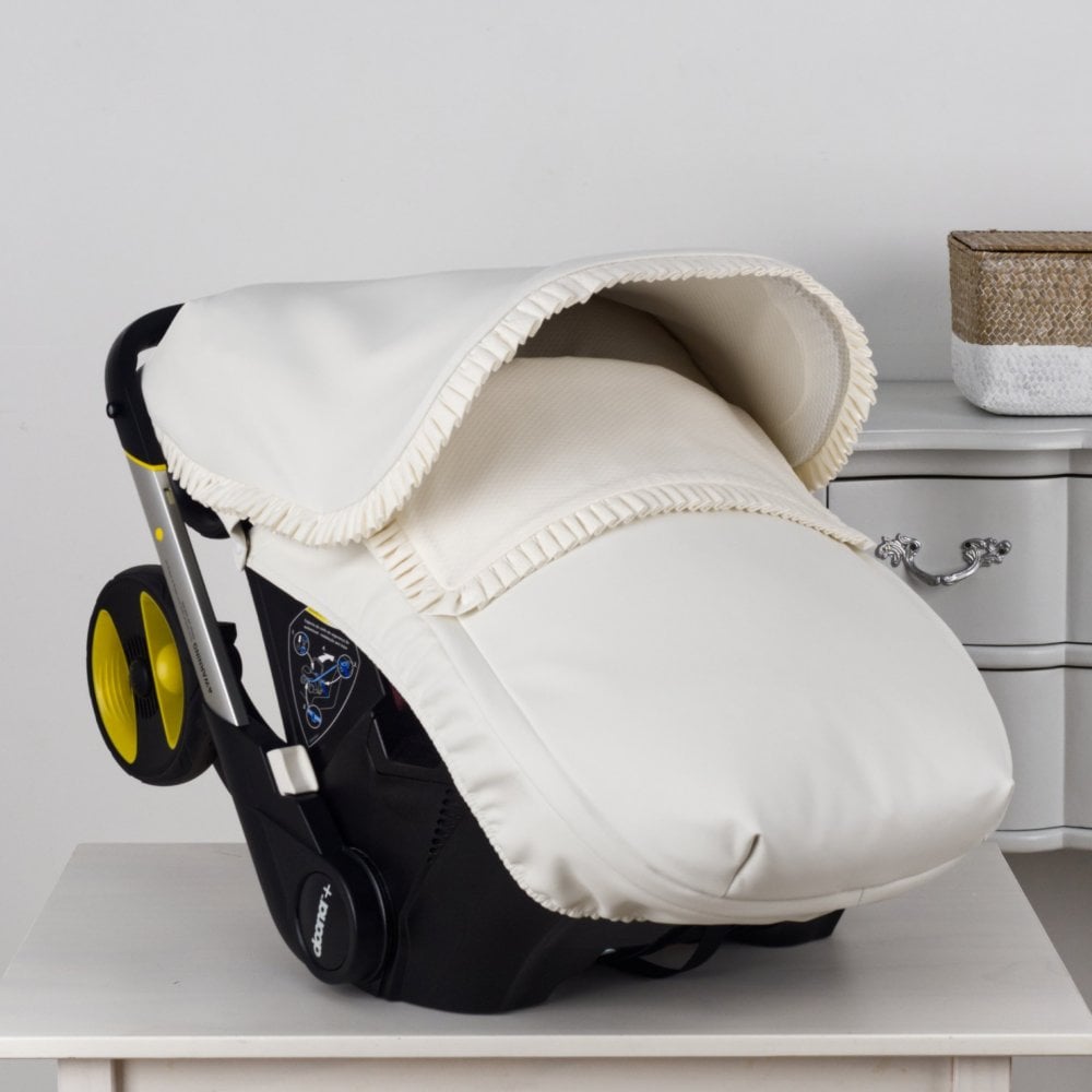 070237 Leatherette Doona Car Seat Cover Cream