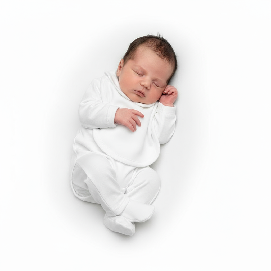 Newborn Unisex White New Baby Outfit
