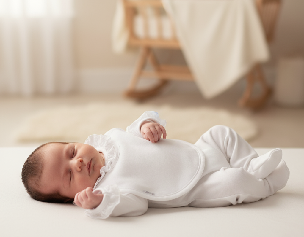 Newborn White Frill Collar New Baby Coming Home Outfit