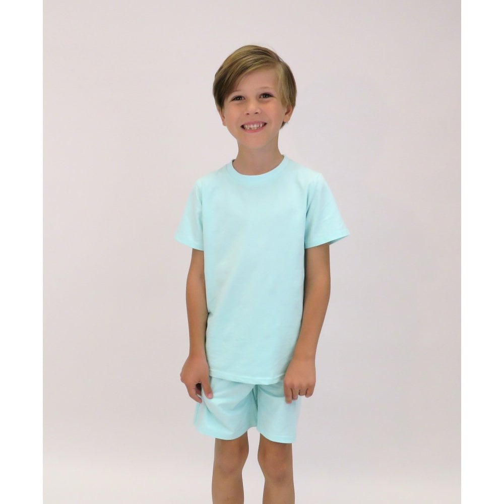 Marco Boys Plain T-Shirt and Short Set Mint