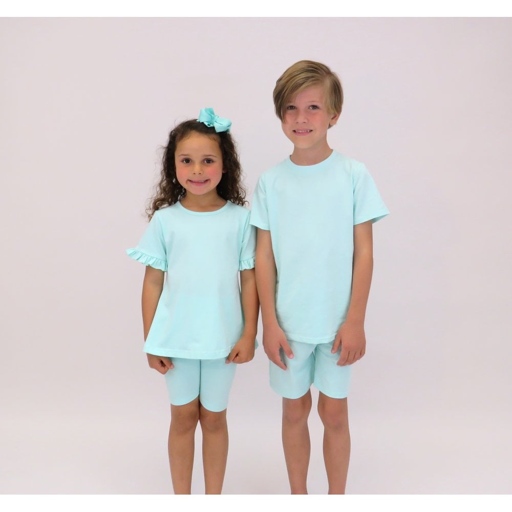 Marco Boys Plain T-Shirt and Short Set Mint