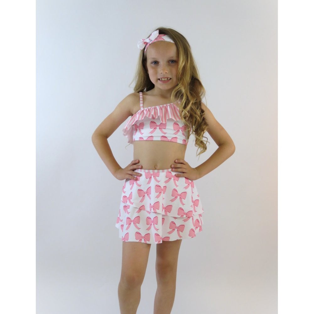 Beau Girls Frilly Bow Bikini