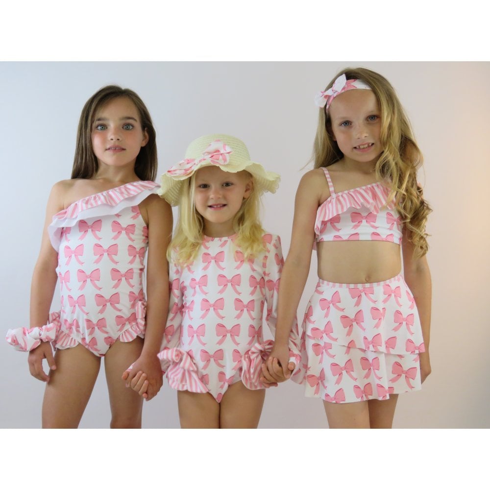 Beau Girls Frilly Bow Bikini