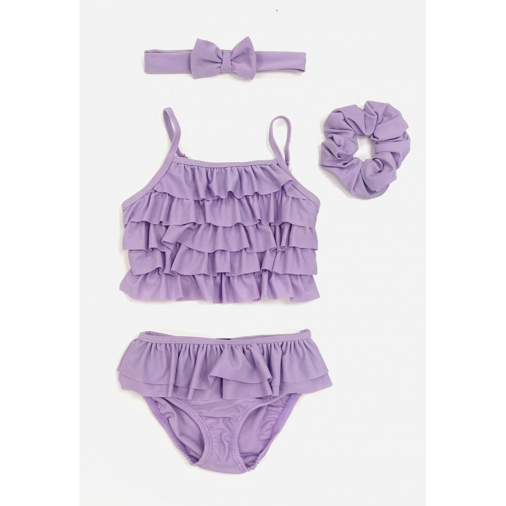 Pippa Girls Frilly Bikini Lilac