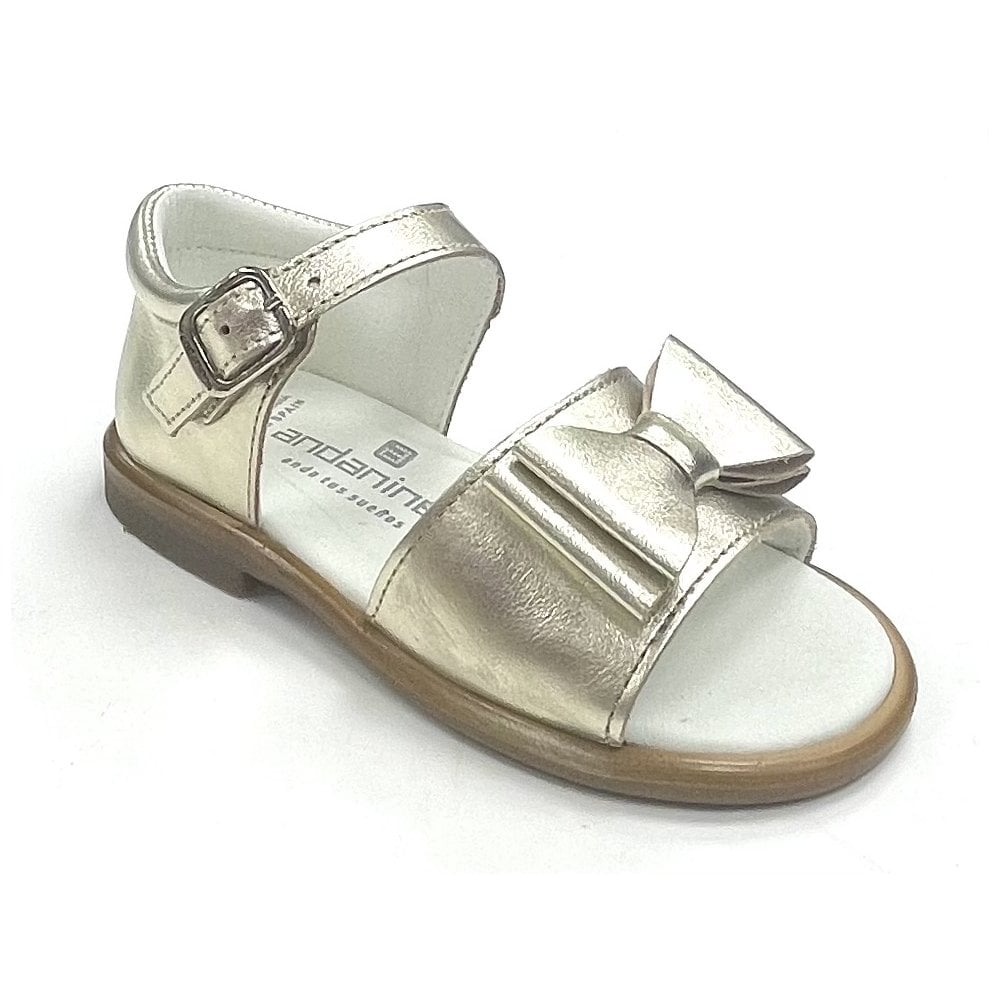181851 Double Bow Sandal Gold