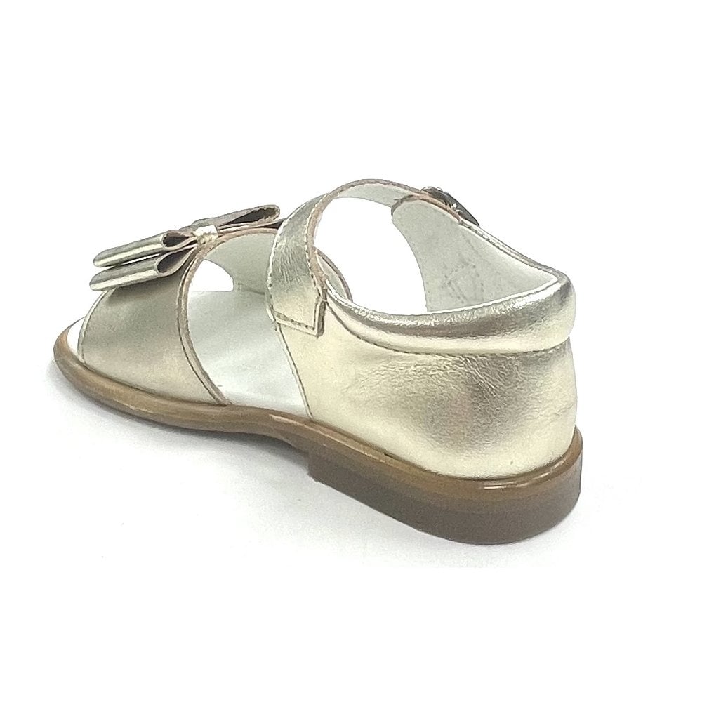 181851 Double Bow Sandal Gold