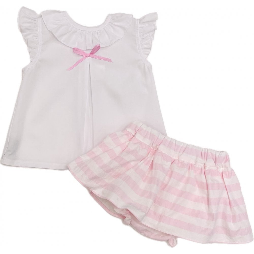 24022 Baby Girls Shirt with Knicker Set