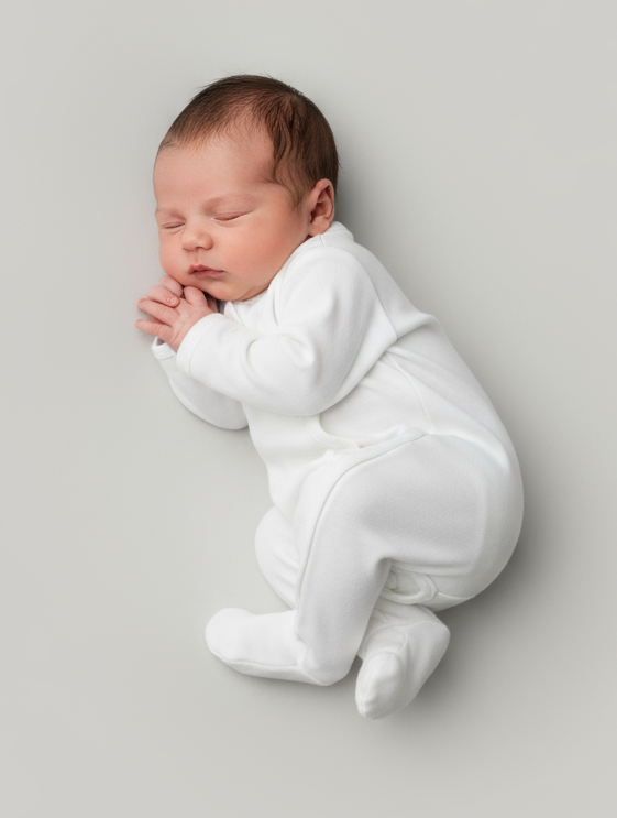 White Cotton Sleepsuit