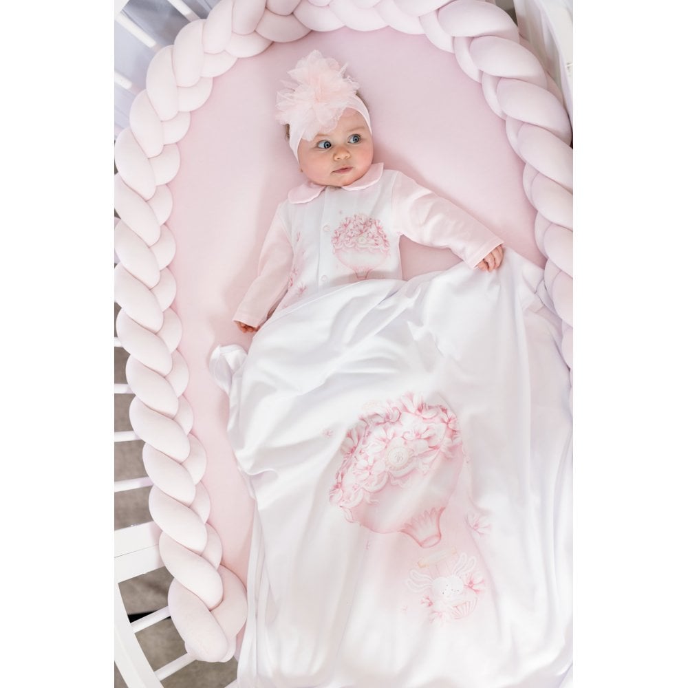 Baby Girls Padded Bumper Pink