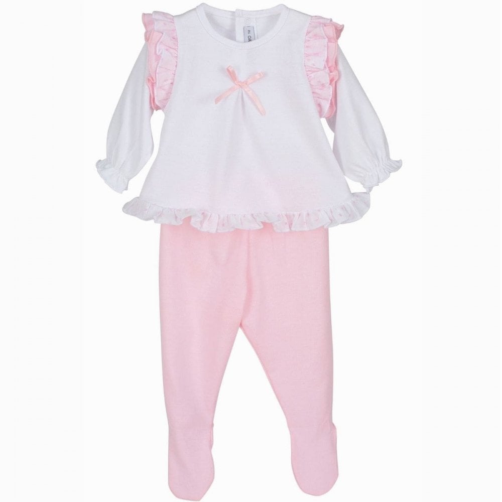 17810 Baby Girls White & Pink Set