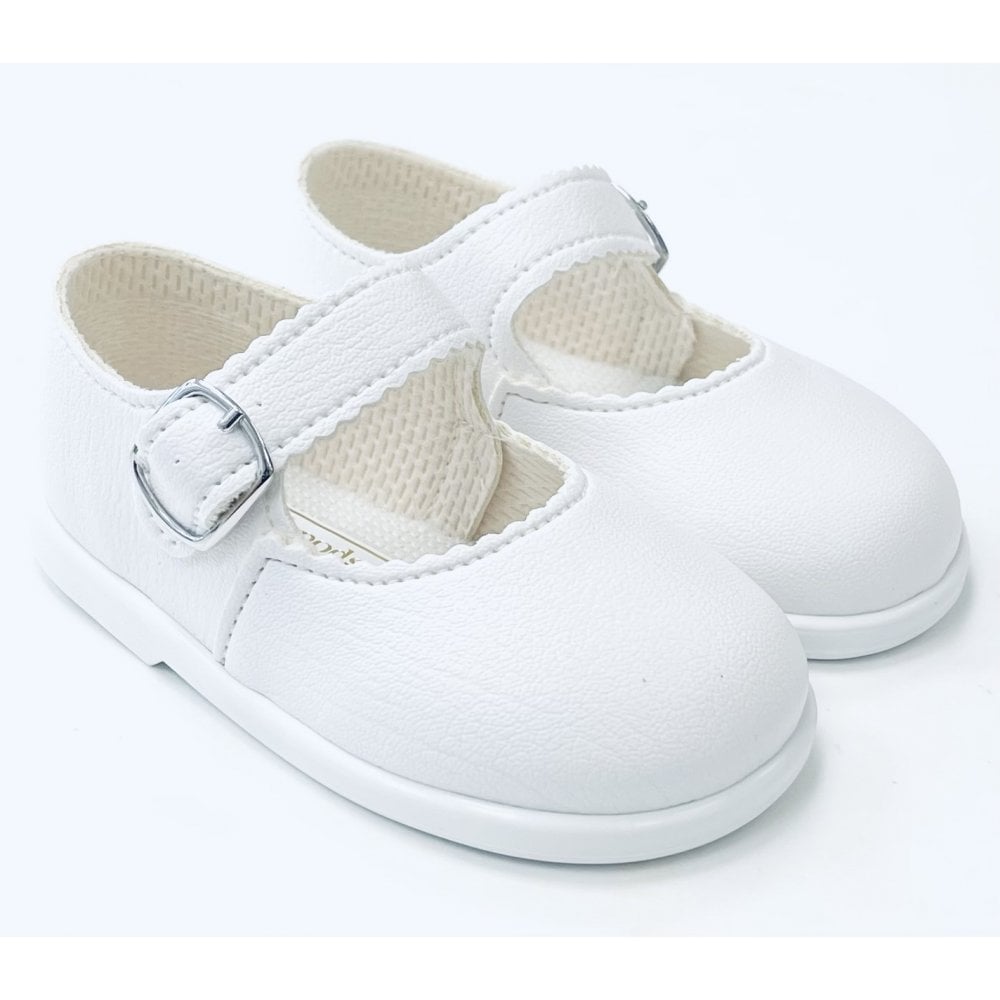Bay Pods Mary Jane Buckle Shoe White