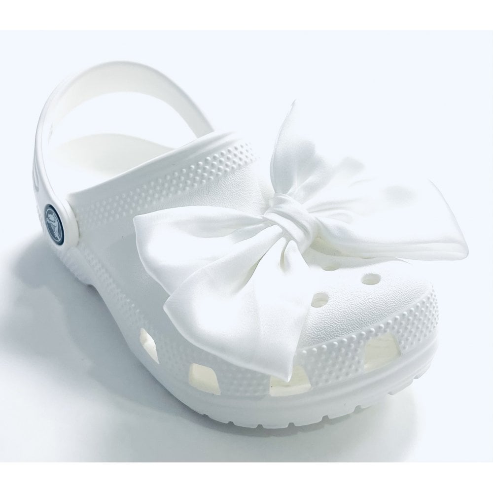 Crocs Charms Bow White Pair