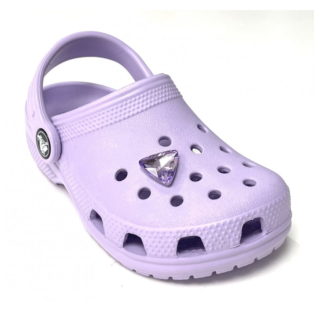 Crocs Charms Purple Jewel Triangle