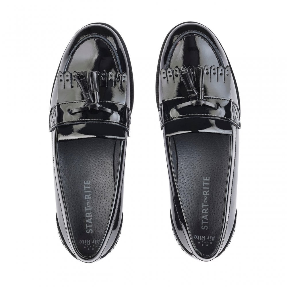 Startrite Sketch F Fit Black Patent Loafer