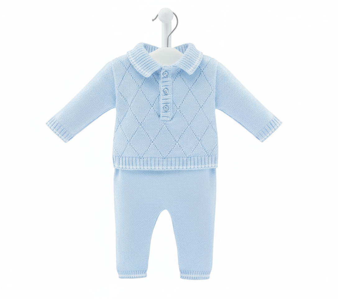 A4920 Blue Top & Trouser Set