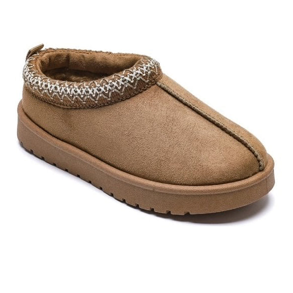 Indiya Faux Fur Mule Beige