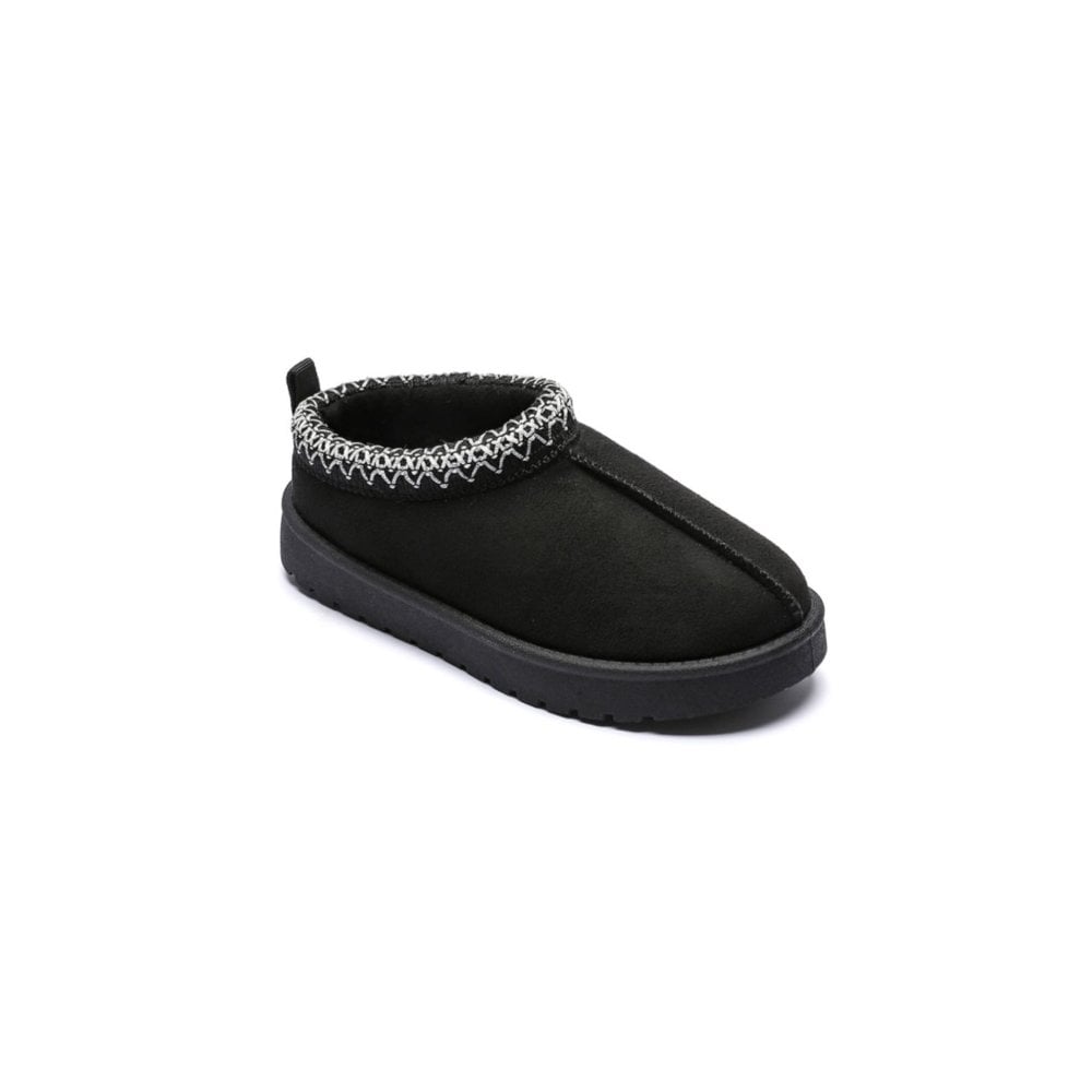 Indiya Faux Fur Mule Black