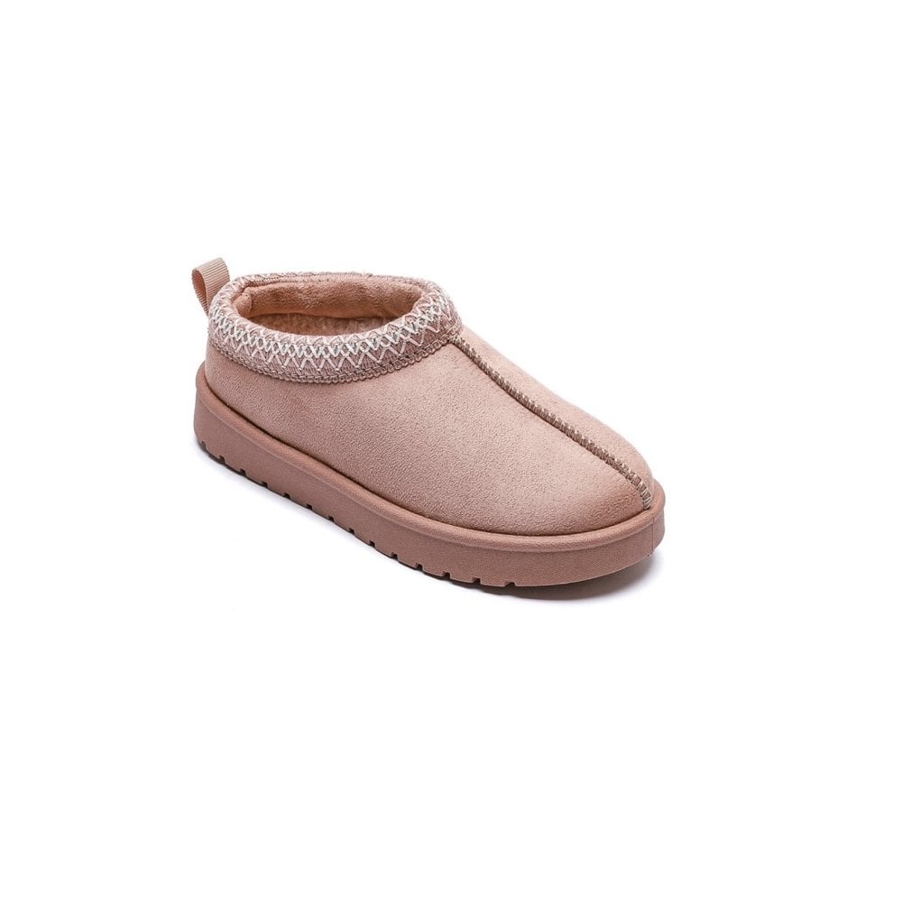 Indiya Faux Fur Mule Pink