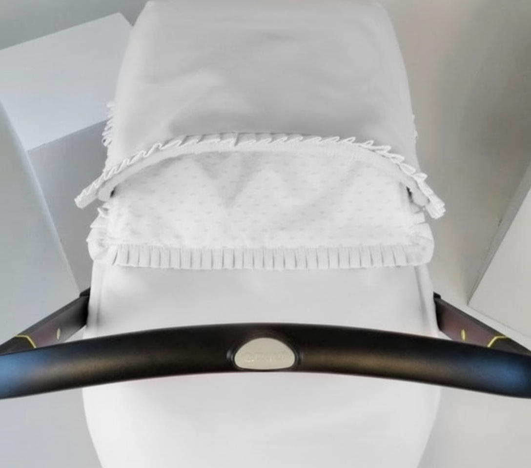 068241 Leatherette Doona Car Seat Cover White