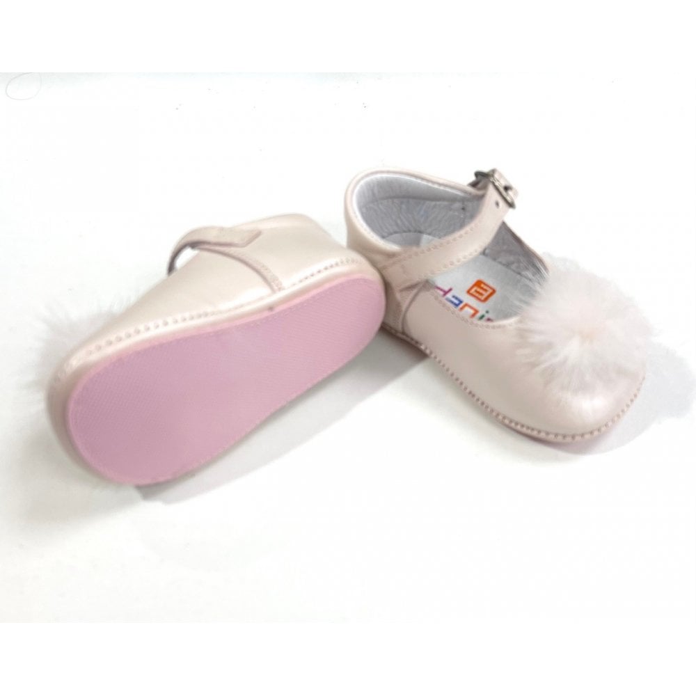 172009 Pom Pom Pram Shoe Pearl Pink