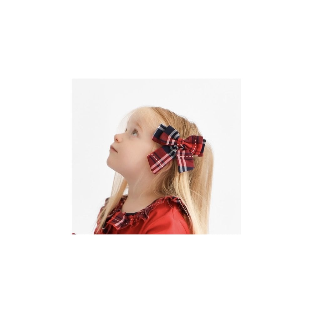 Christmas Red Tartan Hair Clip