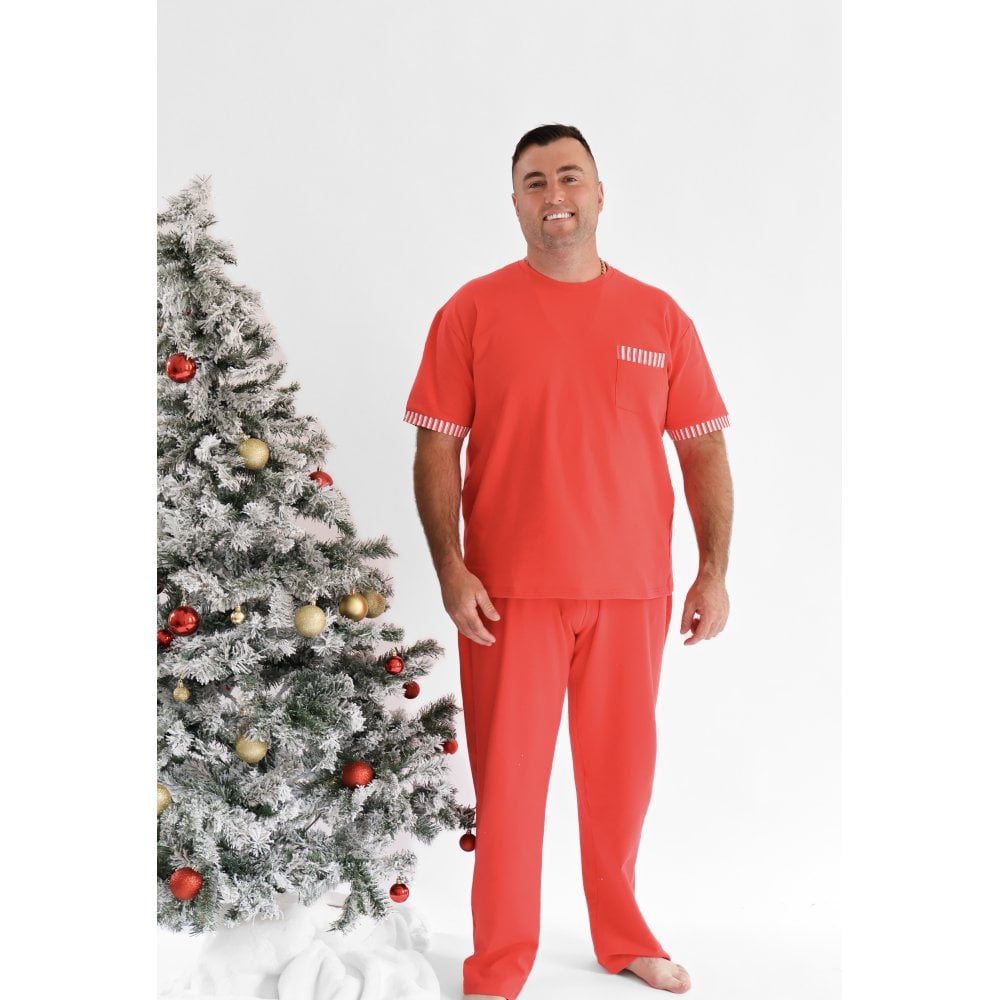 Christmas Pyjamas Men's Red Stripe