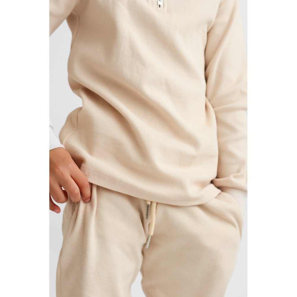 Rory Beige Boys Zip Tracksuit