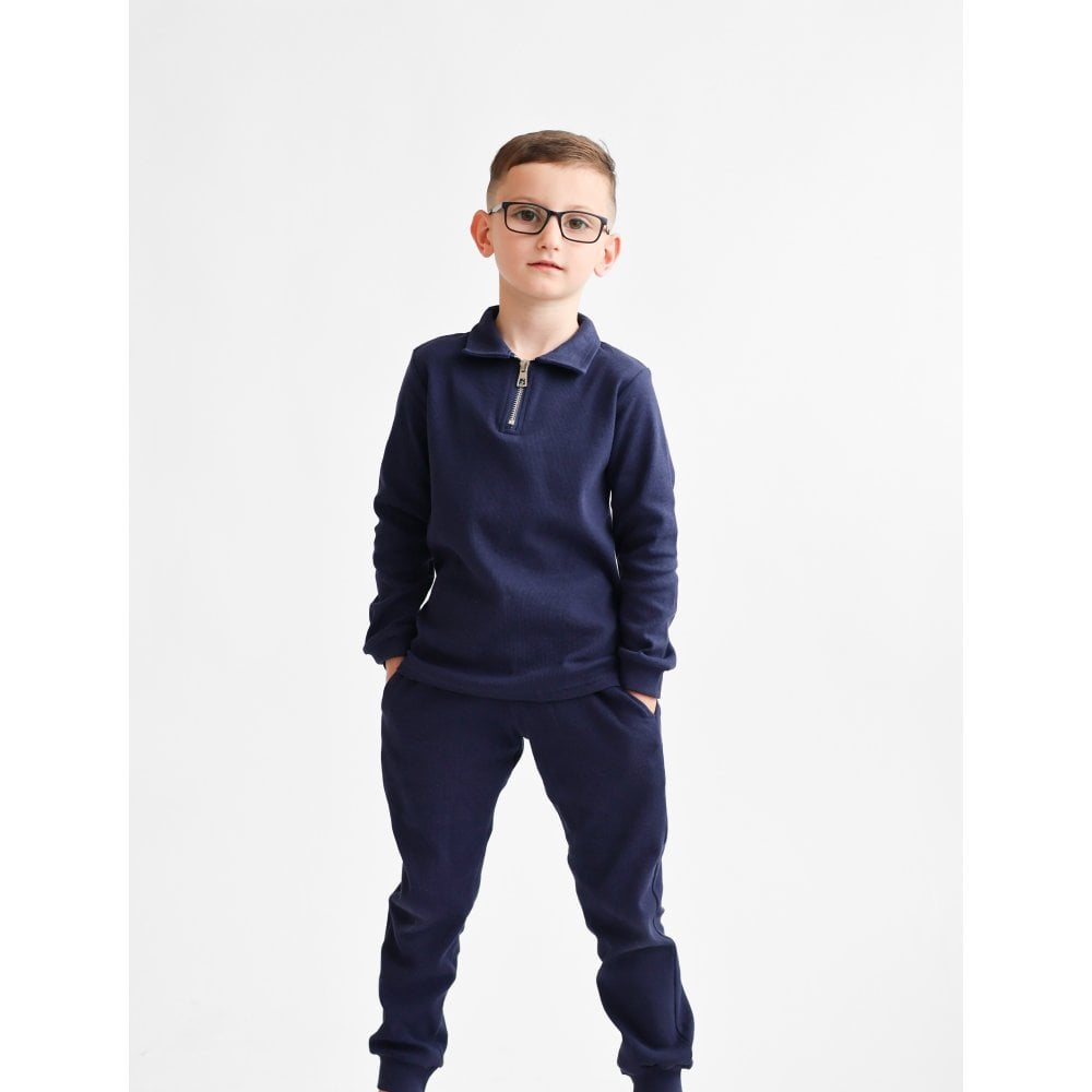 Rory Navy Boys Zip Tracksuit