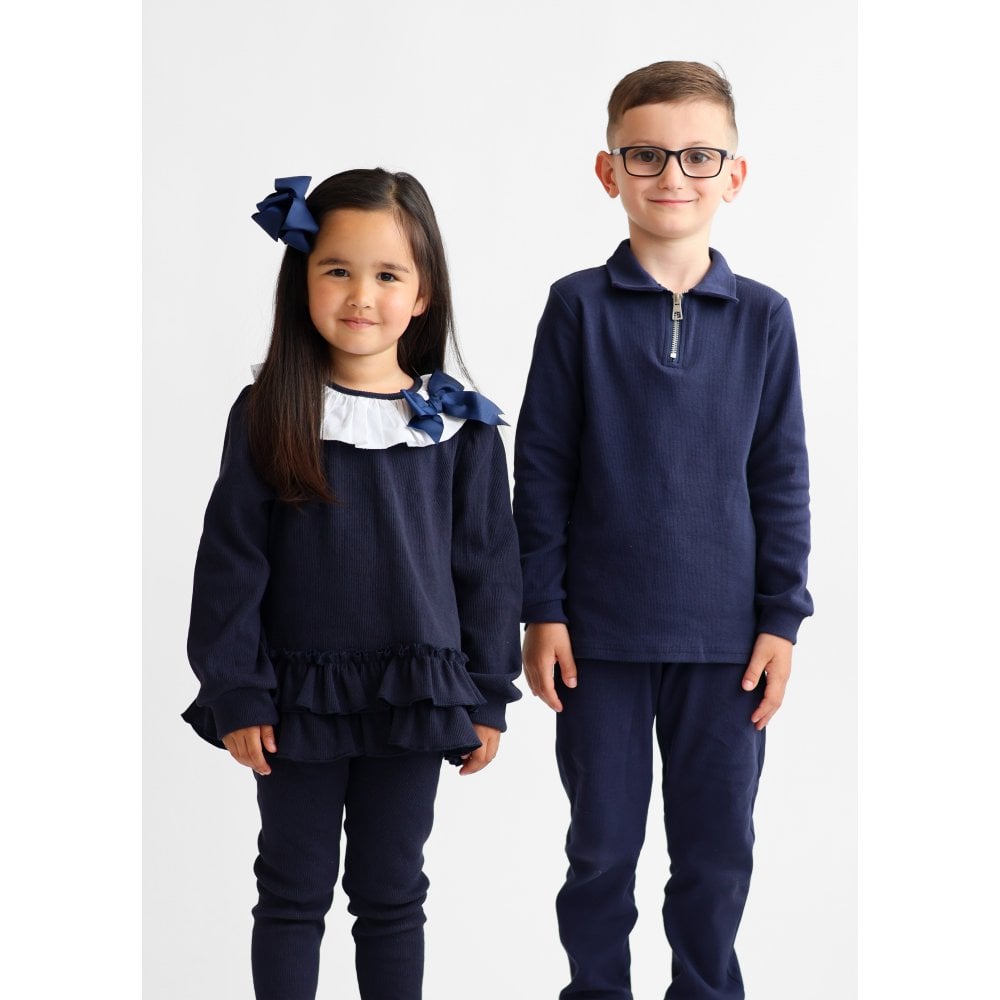 Rory Navy Boys Zip Tracksuit