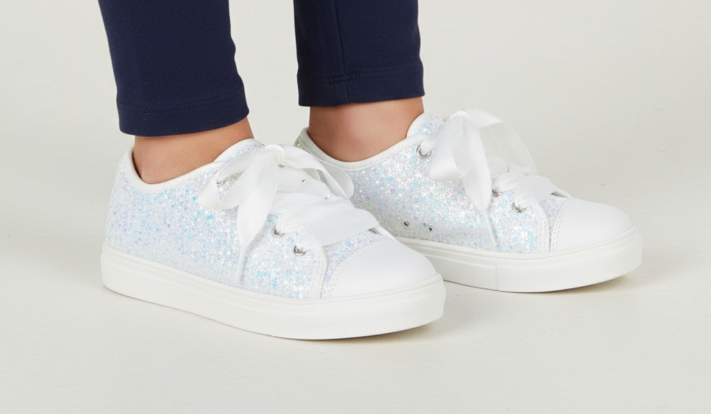 Trinity Girls Glitter Trainer Rainbow