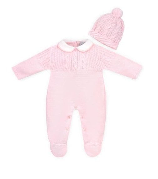 A5284P Baby Girls Babygrow & Hat