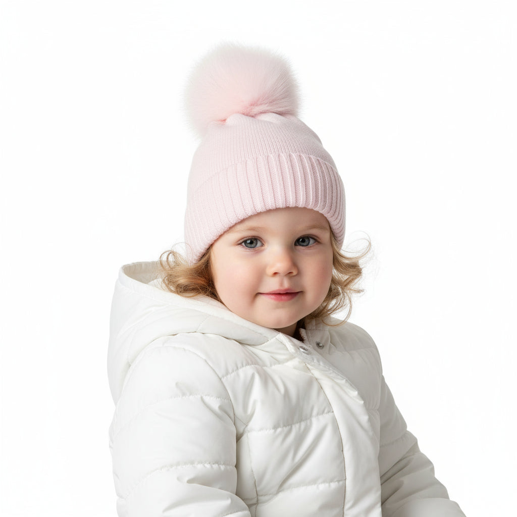 Pex Single Baby Pom Pom Hat Pink