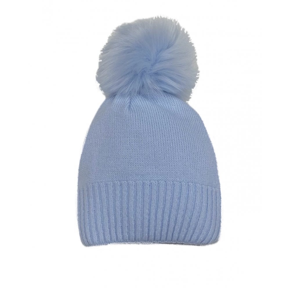 Pex Single Baby Pom Pom Hat Blue
