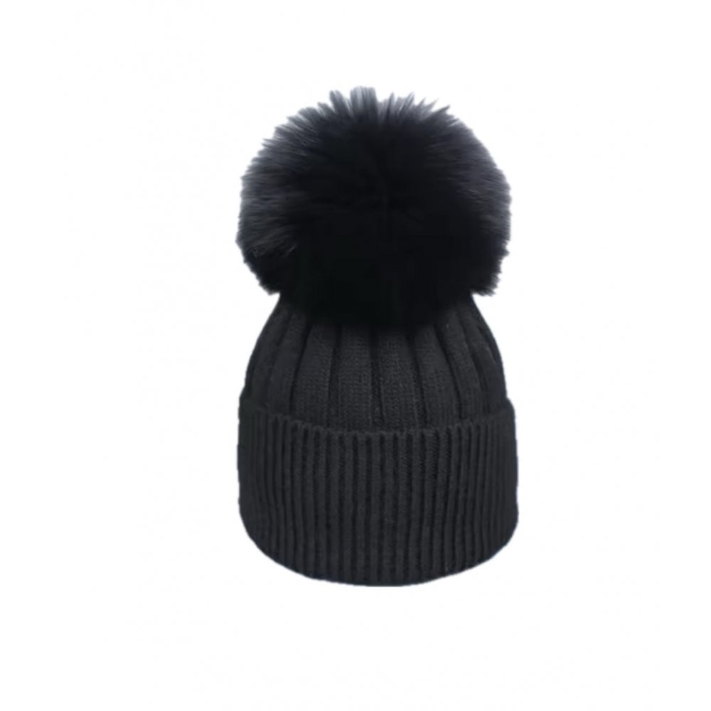 Pom Hat Black