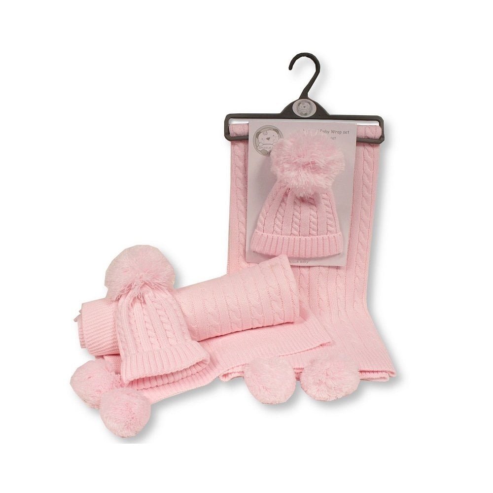 Pink Hat & Blanket Set