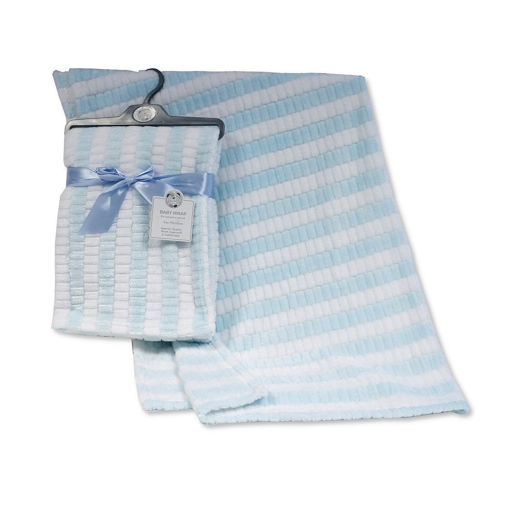 Baby Blue & White Blanket