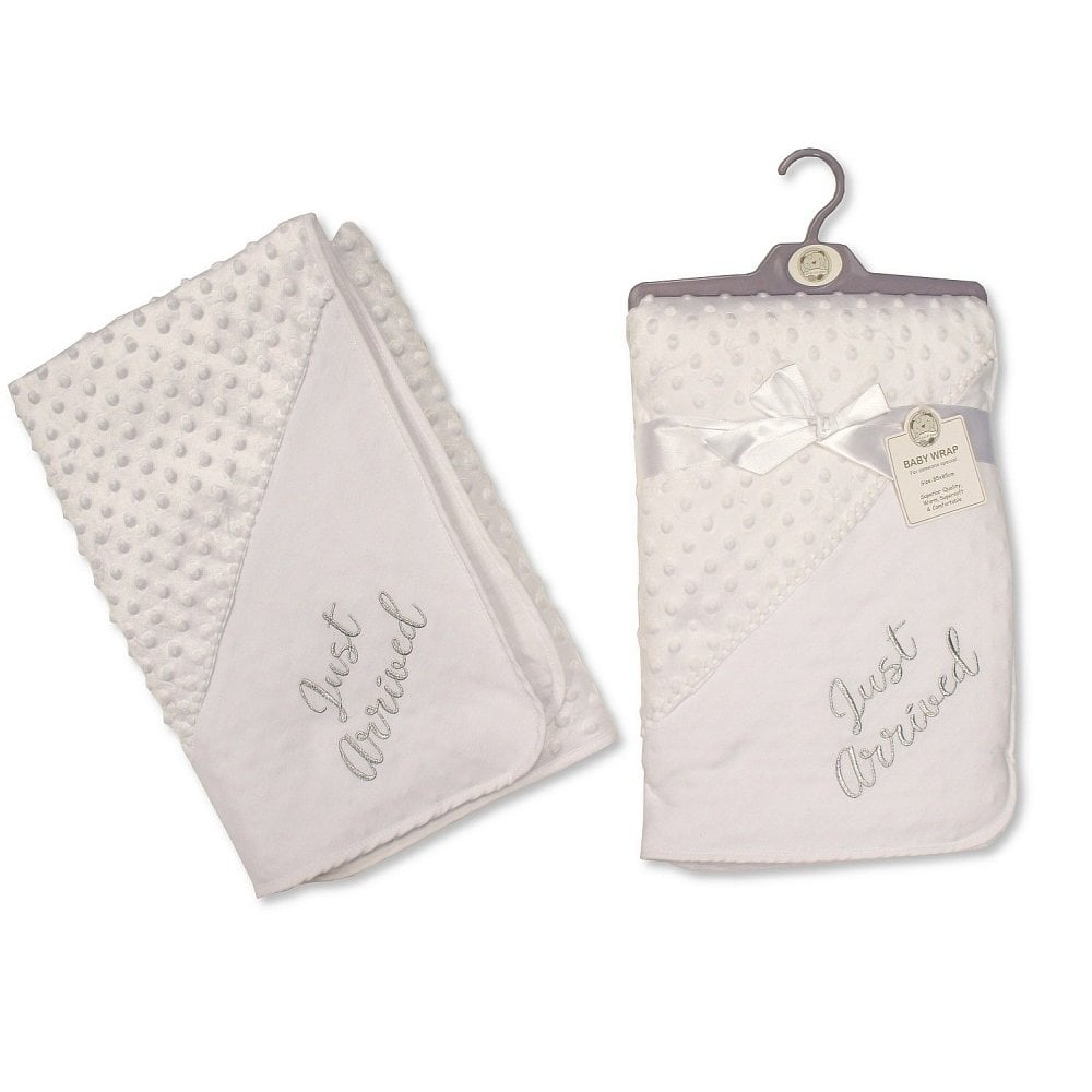 'Just Arrived' White Waffle Wrap