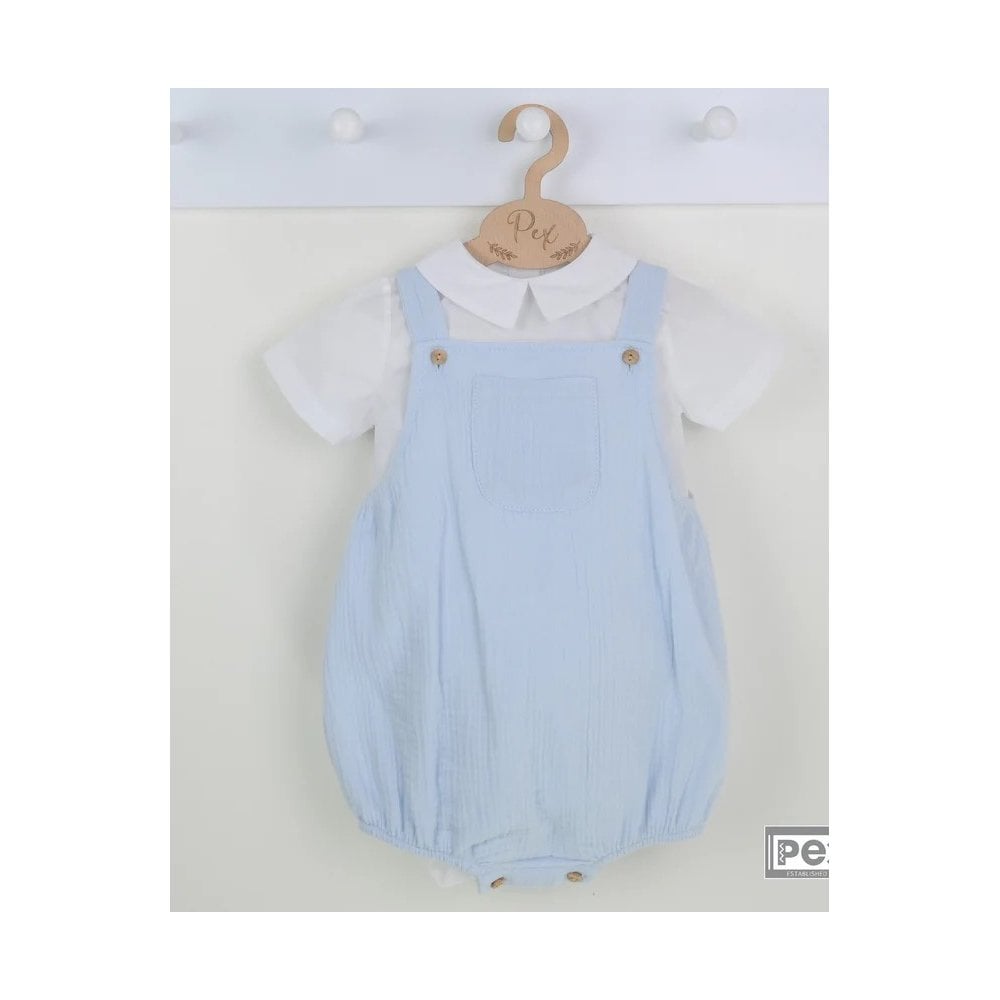 Pablo Pex Boys Baby Blue Romper Suit Set