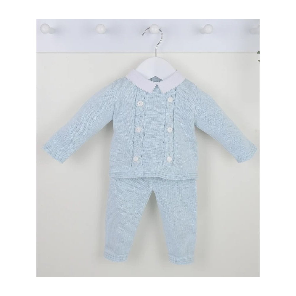 Clyde Baby Boys Knit Collared Tracksuit Set