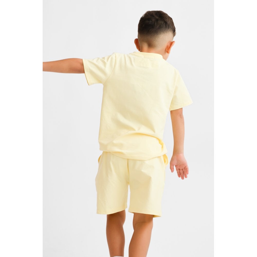 Marco Boys Plain T Shirt & Short Set Lemon