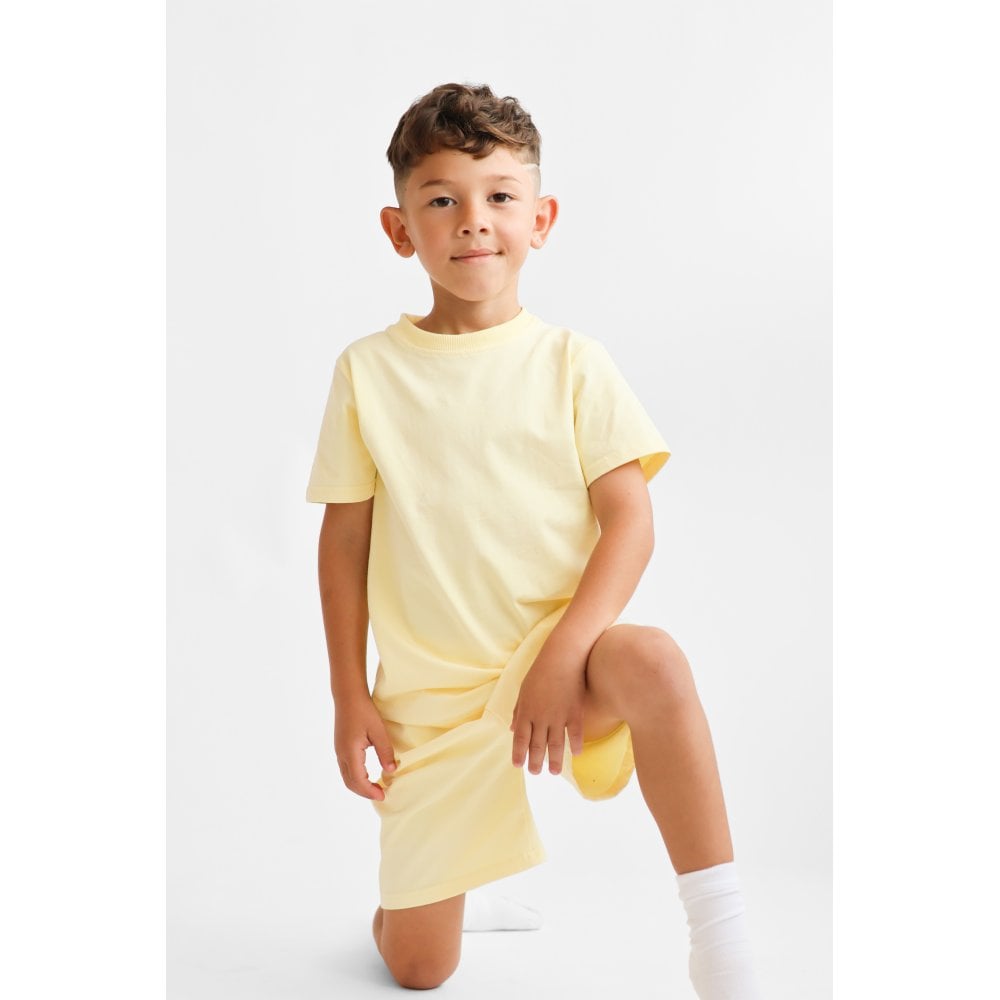Marco Boys Plain T Shirt & Short Set Lemon