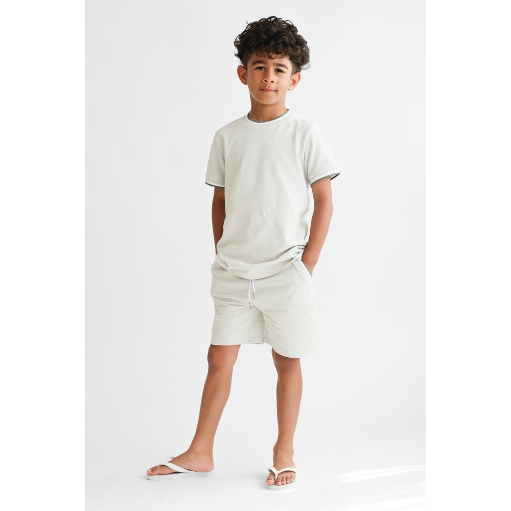 Monty Boys Smart T-Shirt & Shorts Set Grey