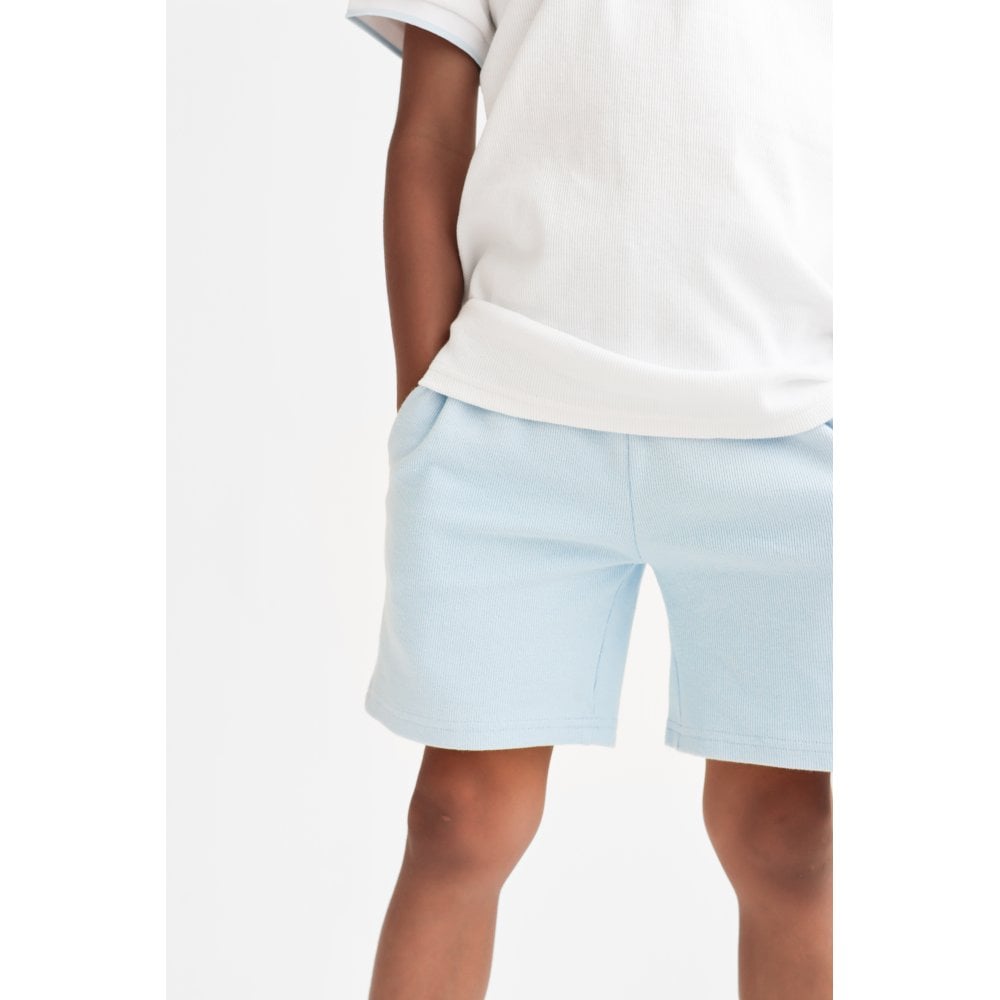 Samson Boys Baby Blue Smart Polo Top & Shorts Set