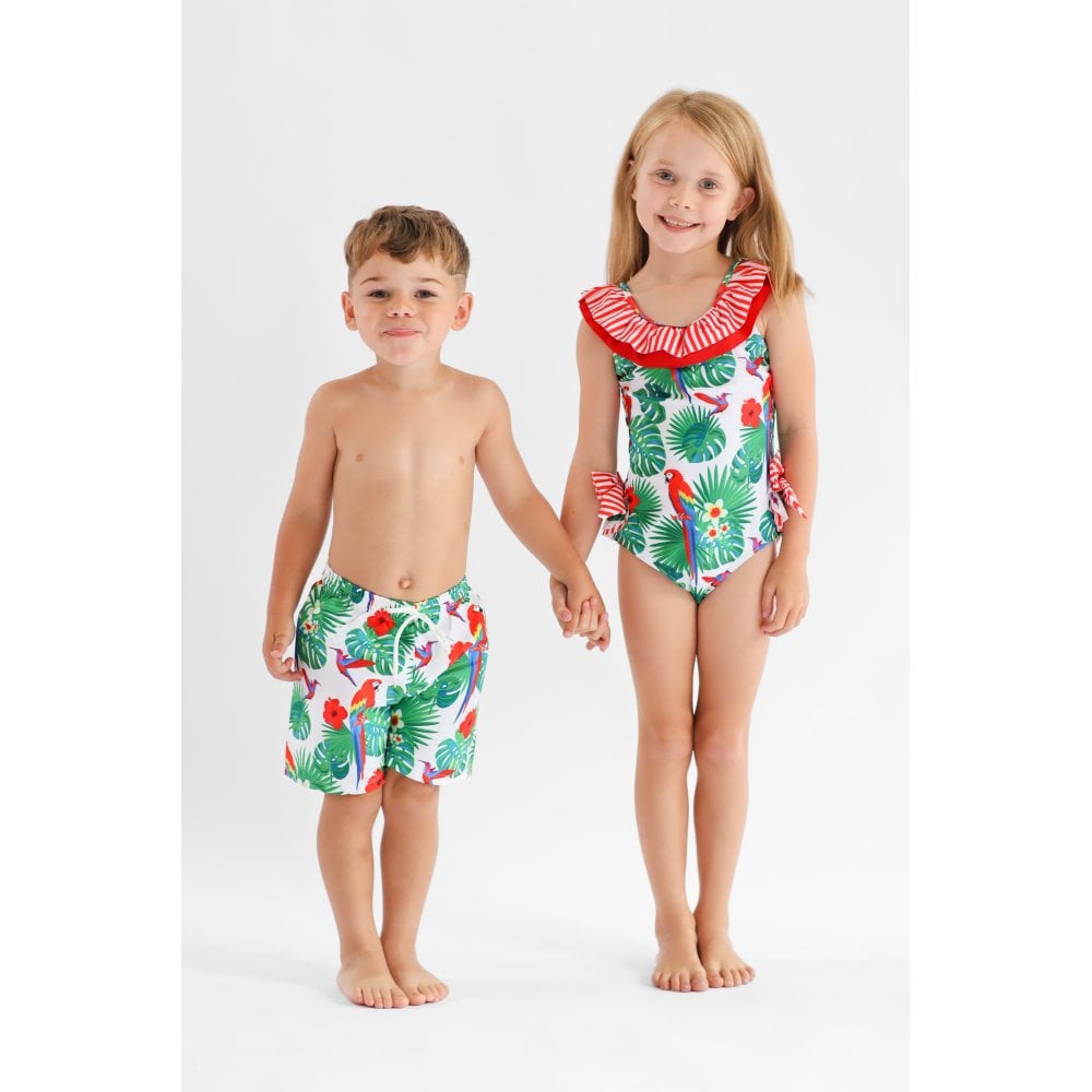 Moana Parrot Swimsuit Red