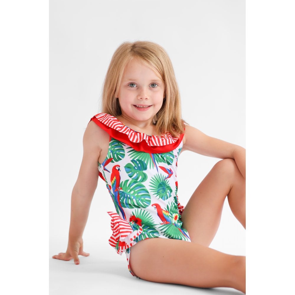 Moana Parrot Swimsuit Red