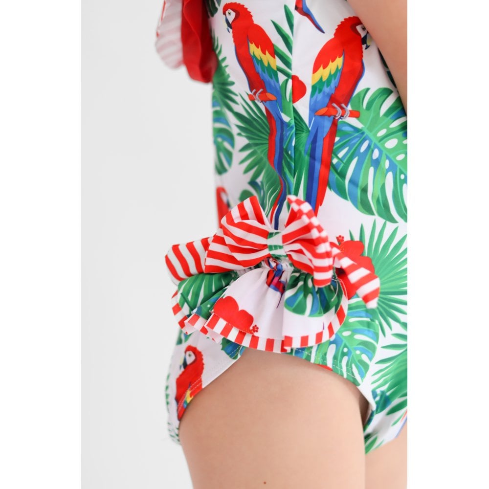 Moana Parrot Swimsuit Red